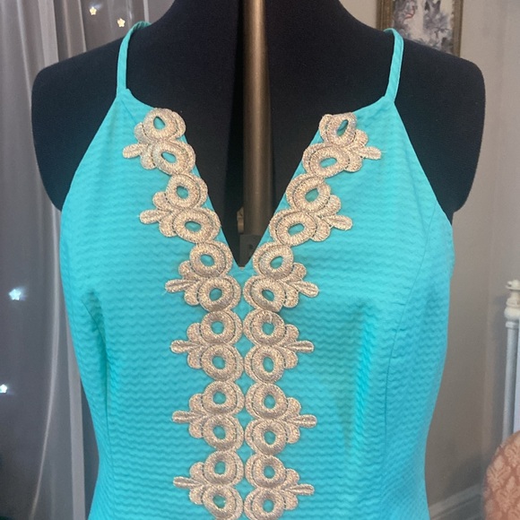 NWT Lilly Pulitzer Seaside Aqua Shift - Picture 4 of 7